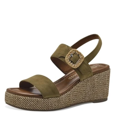 Imagen de Marco Tozzi Sandalias con plataforma, Mujer, Talla: 39, Fern green com Zapatos