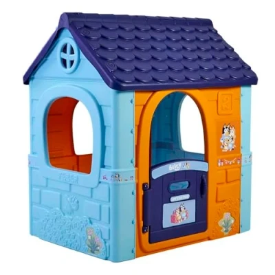 Imagen de FEBER Bluey Fantasy House, casita Infantil de Juegos con Puerta abatible, para Jugar al Aire Libre o en casa, casa Resistente y facil Montaje, niños 2 a 6 años, Famosa (FEU11000)