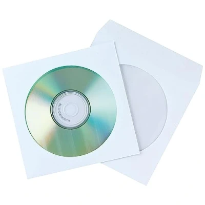 Imagen de q connect KF02206 Sobre para cd con ventana transparente y solapa pack de 50 unidades
