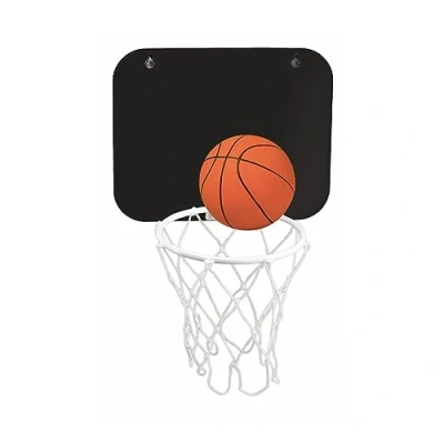 Imagen de Mini Canasta de Baloncesto para Oficina o WC Regalo (Fondo Negro)