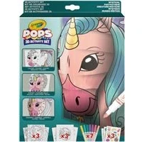 Imagen de Crayola POPS Kit Actividades 3D, para Colorear y Crear dibujos en actividad creativa regalo niños, tema Criaturas Míticas, a partir de 6 años, 04 2803