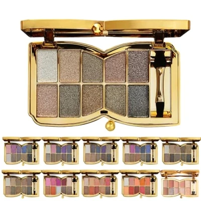 Imagen de 10 Colors Sparkle Shimmer Eyeshadow Palette, Glitter Professional Makeup Palette (06#)