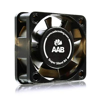 Imagen de AABCOOLING Super Silent R4 Un Silencioso y Muy Efectivo Ventilador 40mm con Adaptador de Bajo Ruido, Fan Cooler, 12V Coche, Ventiladores 12V, 7,35 4,25 m3/h, 3200 1900 RPM 7,9 dB (A)
