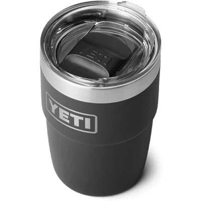 Imagen de YETI Rambler Cup, Vacuum Insulated Stainless Steel Stackable Cup with Magslider Lid, Black, 8 oz (237 ml)