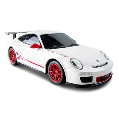 Imagen de CMJ RC Cars ™ 911 Coche de control remoto con licencia oficial 1:24 Escala Luces trabajo 2.4Ghz Blanco