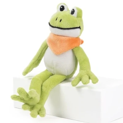 Imagen de Schaffer 5730 Peluche (16 cm), diseño de Rana, Color Verde y Blanco