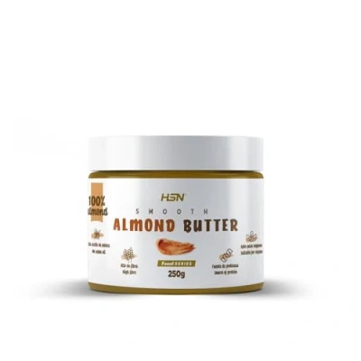 Imagen de HSN Crema de Almendra 250 g Mantequilla Almendras tostadas Textura Suave y Cremosa 100% Natural, 0% Aditivos Sin grasa palma ni sal, azúcares añadidos