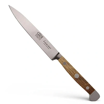 Imagen de Güde Spickmesser EICHE Serie Klingenlänge: 13 cm Fasseichenholz Solingen Cuchillo mechador Forjado, Madera de Roble Barril, Alpha FASSEICHE Doble virola, Hecho a Mano en Alemania, Chrome Steel