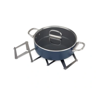 Imagen de Joseph Space Trébede Plegable y Extensible para ollas sartenes Calientes, Soporte Antideslizante Extensible, Alfombrilla Resistente al Calor encimera de Cocina Acero Inoxidable