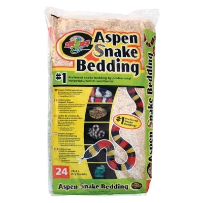 Imagen de Zoo Med Arena para Reptiles de Serpiente Aspen, Álamo Natural, Absorbente, No Tóxica, Sin Olor, 26.4 L