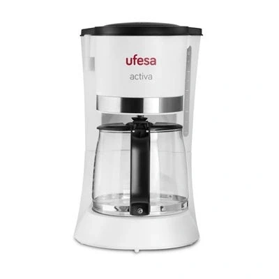 Imagen de Ufesa CG7123 Activa Cafetera de Goteo, con Capacidad para 12 Tazas o 1&#039;2L, Filtro Permanente, Desconexión Automática, Válvula Antigoteo, 680W, (Función Mantener Caliente)