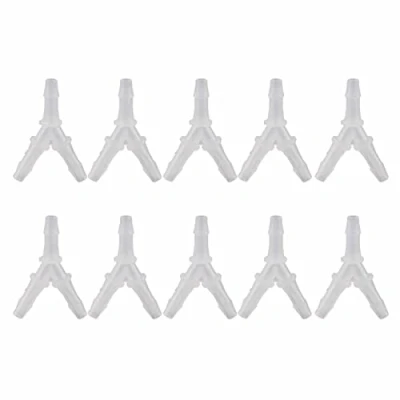 Imagen de Pssopp 10 conectores de tubería aire para acuario, accesorios manguera blandos, conector tipo Y, válvula 3 vías, 4,8 mm