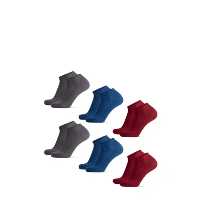 Imagen de Danish Endurance Lowcut Bamboo 6 PACK Calcetines, Talla: 39 42, Grey/oxford blue/wine red