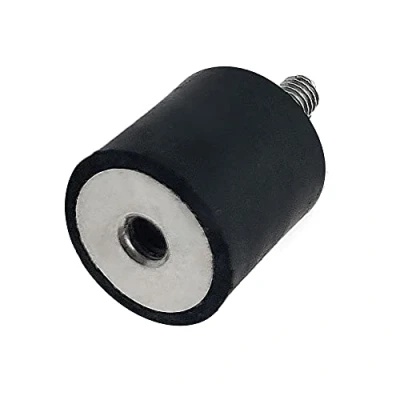 Imagen de DOJA INDUSTRIAL SilentBlock Aire Acondicionado M4 15x15 Rosca Tuerca PACK 4 Patas Goma + Acero cincado Taco Antivibracion Soporte Amortiguador
