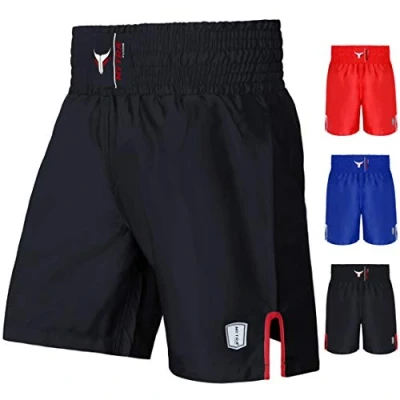 Imagen de Mytra Fusion Satin Boxing Shorts, MMA Combat Ring Training Shorts (Black, Small)