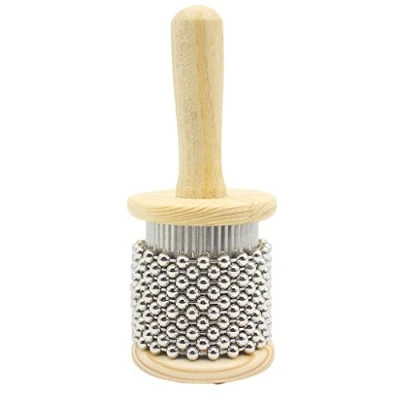 Imagen de Pop Cabasa Shaker de madera instrumento percusión mano pequeño tamaño mediano S, d22