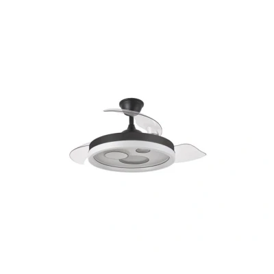 Imagen de FABRILAMP Ventilador Dc Turia 72w 6120lm Negro/blanco 3 Asp.desp. 32/47x50/107d. Colores C/remoto temporizador memoria