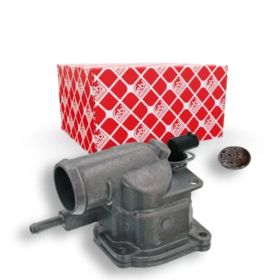 Imagen de FEBI BILSTEIN 39396 Termostato, refrigerante 87 con junta conmutador de temperatura carcasa (cárter) MERCEDES BENZ: Clase E Berlina