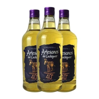 Imagen de Pisco Artesanos del Cochiguaz 70 cl (Caja de 3 Botellas cl)