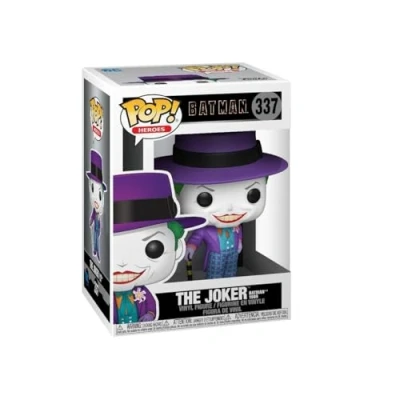 Imagen de Funko Pop! Heroes: DC Batman 1989 The Joker with Hat 1/6 de Probabilidades Obtener la RARA Variante Chase Comics Figura Vinilo Coleccionable Idea Regalo