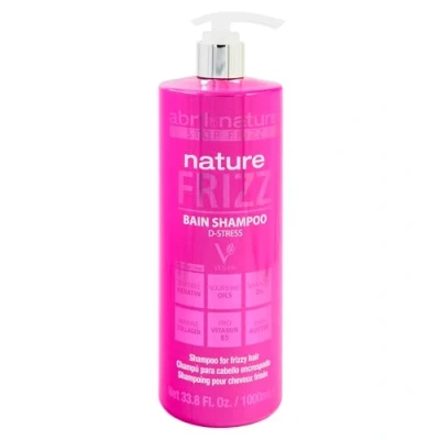 Imagen de abril et Nature Champú Profesional Frizz Para Cabellos Encrespados Hidrata y Mantiene el Pelo Liso más Suave Brillante Tratamiento de Peluquería Vegano 1000 ml