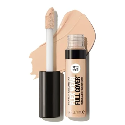Imagen de REVLON ColorStay Flex Wear Full Cover Corrector de 100% cobertura larga duración con ácido hialurónico y vitamina E tono Deep, 10ml