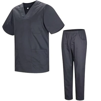 Imagen de MISEMIYA Uniformes Sanitario Unisex Sanitarios MÉDICOS Conjuntos BZ 817 8312 4XL, Gris 21