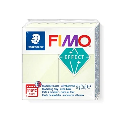 Imagen de Sg Educación Fimo 8020 04 Arcilla Suave para modelado (, 57 g, (brilla en la oscuridad