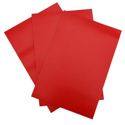 Imagen de 3pcs PVC reparación de Kayak Parches, balsa Inflable Bote Canoa Parches Kit Conjunto Accesorios(Rojo)