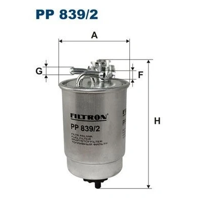 Imagen de Filtro combustible FILTRON PP 839/2