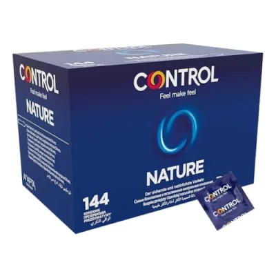 Imagen de Control Preservativos Nature Caja de 144 Condones, Lubricados, con Ajuste óptimo