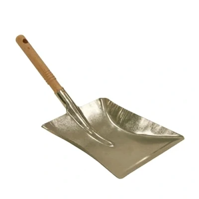 Imagen de Kamino Flam Pala con Mango para chimeneas, Estufas o barbacoas, Acero galvanizado/Madera Natural, Color marrón Metalizado, 23.5 x 22.5 cm