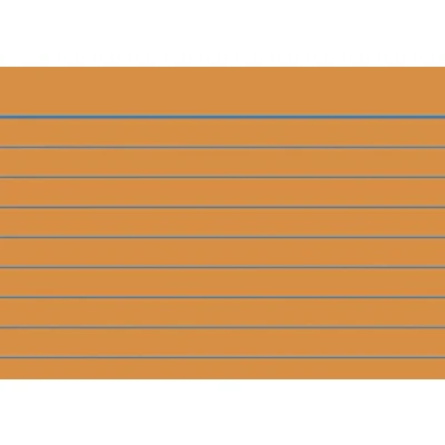 Imagen de Baier &amp; Schneider Tarjetas de cartulina (180 g/m², tamaño A8 horizontal, con rayas), color naranja