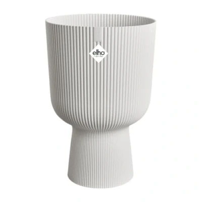 Imagen de Pot de fleur Elho Vibes Fold Coupe Blanc L 30 x B 29.5 H 45 cm Intérieur 100% recyclé