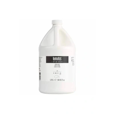 Imagen de Liquitex 1378432 Pintura acrílica profesional (consistencia cremosa, alta pigmentación, resistente a la luz y al envejecimiento, botella de 3,78 L), color blanco titanio