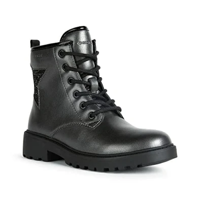 Imagen de Geox J Casey Girl G, Botines Niñas, Multicolor Dk Grey Black, 33 EU