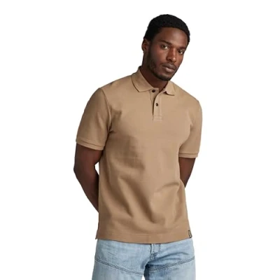 Imagen de G STAR Essential Poloshirt Polos, Beige (Safari D22783 d287 b444), XXL Hombres