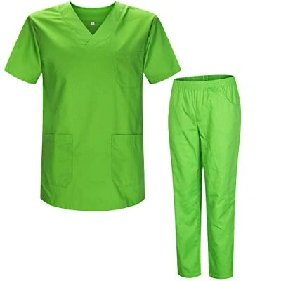 Imagen de MISEMIYA Uniforms Scrub Set Unisex Uniformes MÉDICOS Conjuntos Sanitarios BZ 817 8312, Verde Manzana 21, 5XL Adulto