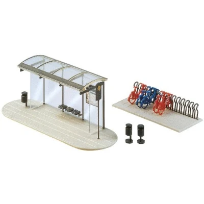 Imagen de Faller 180553 Modern Bus Shelter Scenery and Accessories Kit de construcción, S (F180553)