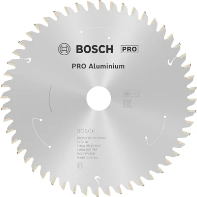 Imagen de Bosch Professional Disco de sierra circular Standard for Aluminium (aluminio, 160 x 20/15,875 1,8 mm, 52 dientes, accesorio sin cables)