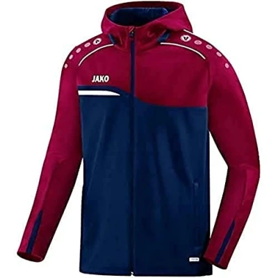 Imagen de JAKO Competition 2.0 Chaqueta con capucha para Hombre, 2.0, 6818, azul marino/rojo oscuro, 128