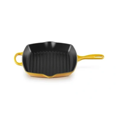 Imagen de Le Creuset Sartén skillet cuadrada grill de hierro fundido, 26 cm, Nectar, 20183266720422