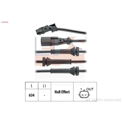 Imagen de EPS 1.960.056 Sensor de ABS Made in Italy OE Equivalent 634 RENAULT: CLIO 3, Modus / Grand Modus, DACIA: Logan I MCV