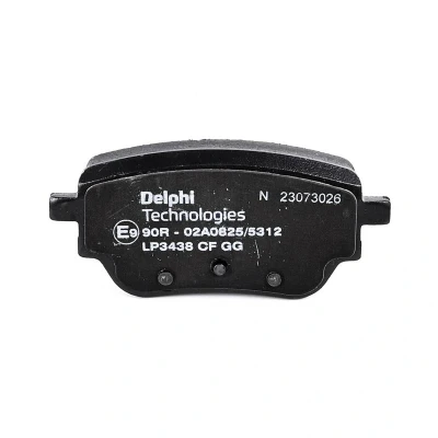 Imagen de DELPHI LP3438 Juego de pastillas freno no preparado para indicador desgaste Chapa antichirridos con accesorios MERCEDES BENZ: Clase A