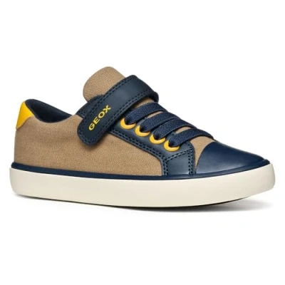 Imagen de Geox Gisli BOY Zapatillas para niños, Talla: 35, Camel/navy Zapatos