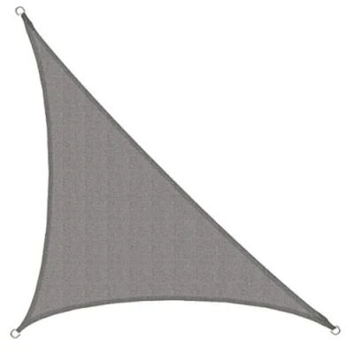 Imagen de AMANKA Toldo UV HDPE 3.6x3.6x5.1 Vela de Protección Solar Triangular Techo Balcón Jardín Gris