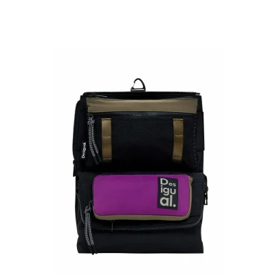 Imagen de Desigual Modular Nylon BAG Mochila, Mujer, Talla: One Size, Black