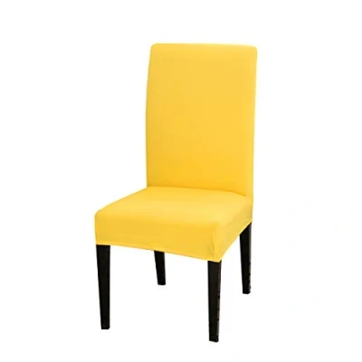 Imagen de WINS Funda de Silla Extensible, para Comedor, Boda, protección sillas, Color Amarillo