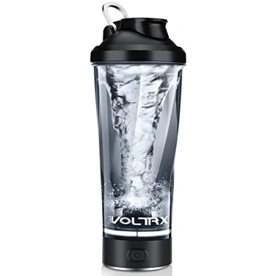 Imagen de VOLTRX mezclador de proteinas eléctrica, Hecho con Tritan Sin BPA Vaso shaker portable vortex 24oz (700ml)/ Botella mezcladora recargable USB para batidos proteínas (Rosa)