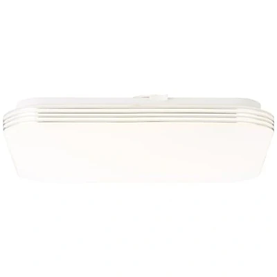 Imagen de BRILLIANT lámpara Ariella LED aplique y plafón 34x34cm blanco/cromo 1x 24W integrado, (1900lm, 3000K) Escala a ++ E Ahorro de energía durabilidad gracias al uso
